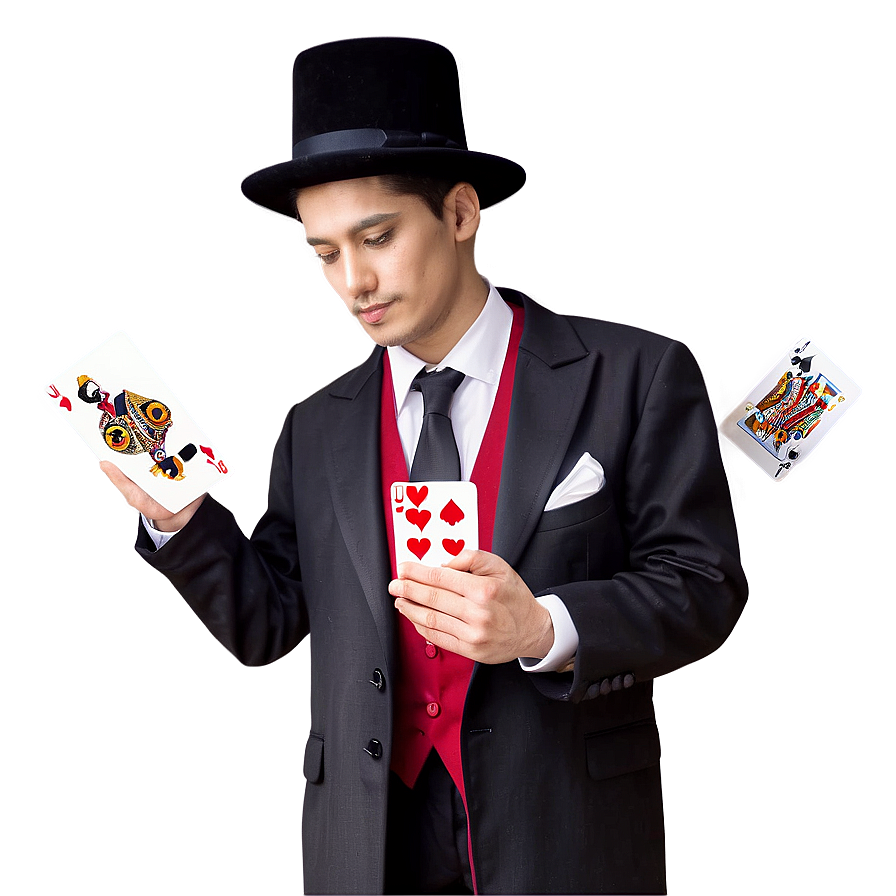 Magician Cards Trick Png 85