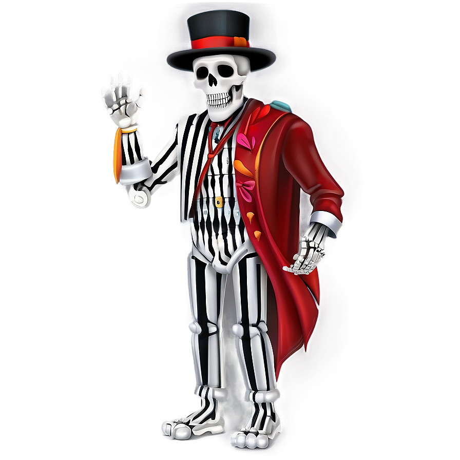 Magician Skeleton Cartoon Png 06262024