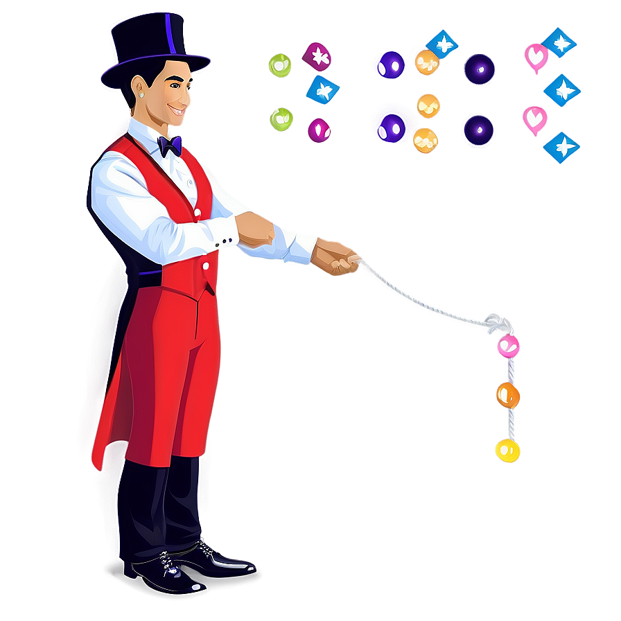 Magician With Magic Rope Png Ijv25