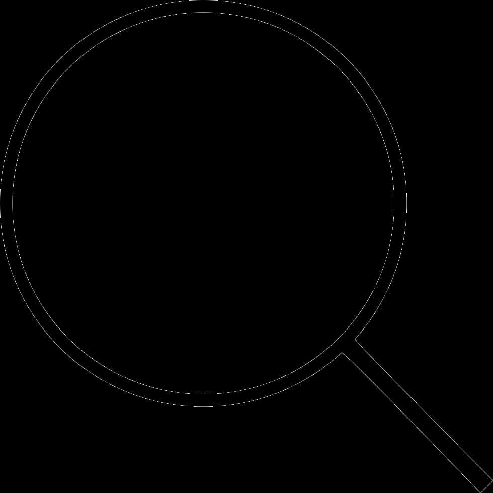 Magnifying Glass Icon Black