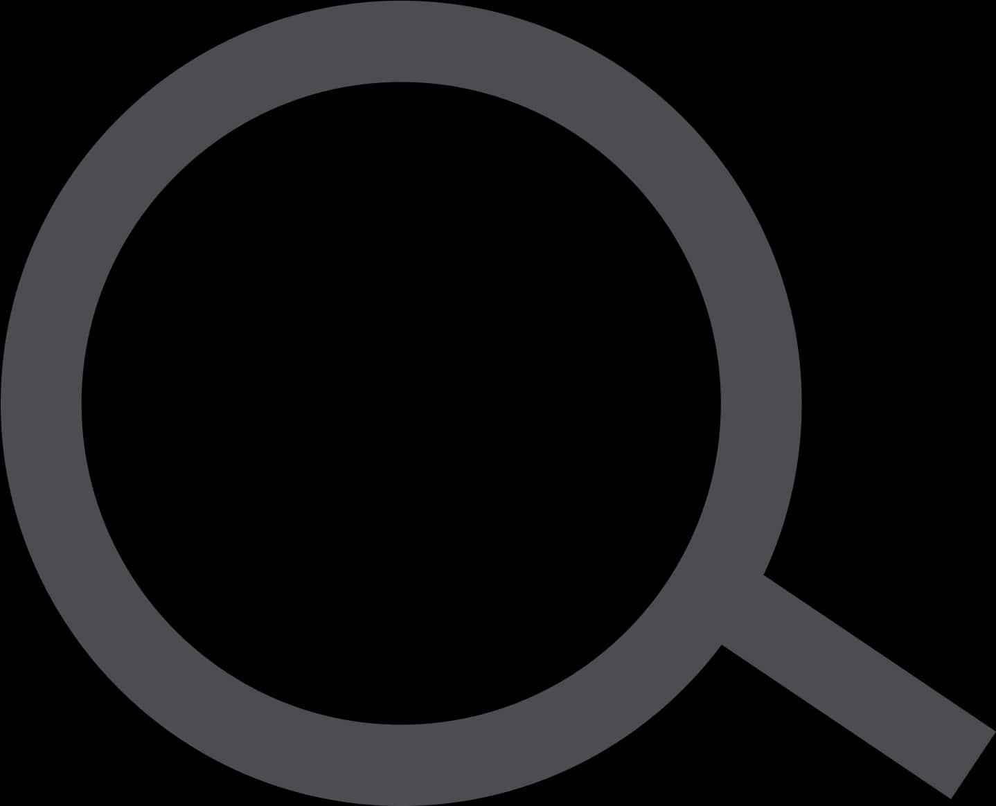 Magnifying Glass Icon Black Background