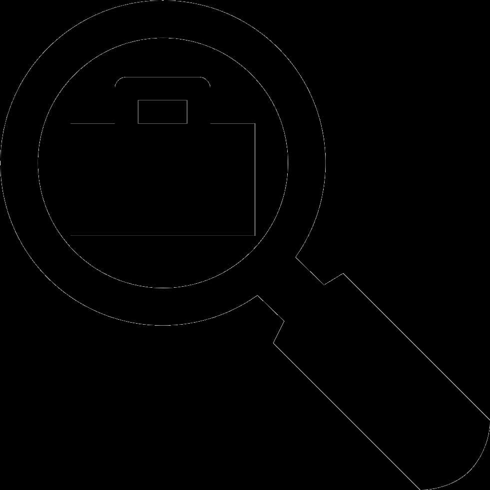 Magnifying Glass Icon Search Graphic