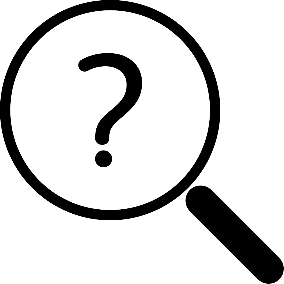 Magnifying Glass Question Mark