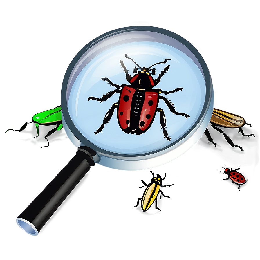 Magnifying Glass With Bug Png 05042024