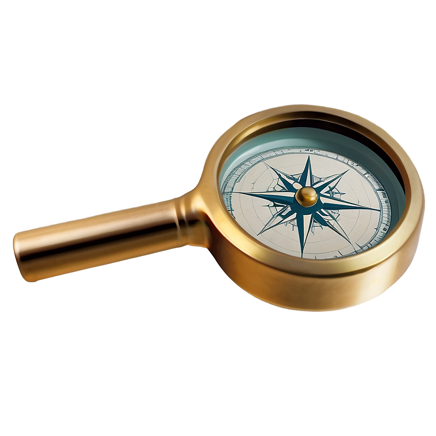 Magnifying Glass With Compass Png 87