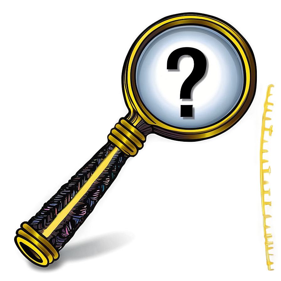 Magnifying Glass With Question Mark Png Gun28