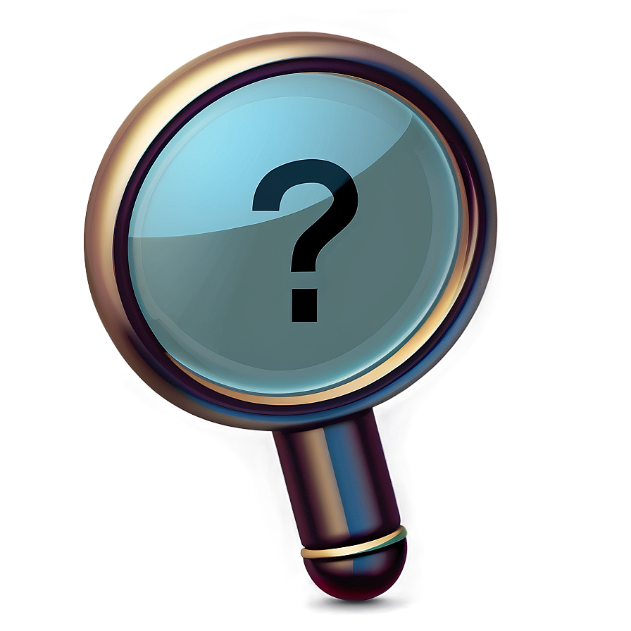 Magnifying Glass With Question Mark Png Nbx