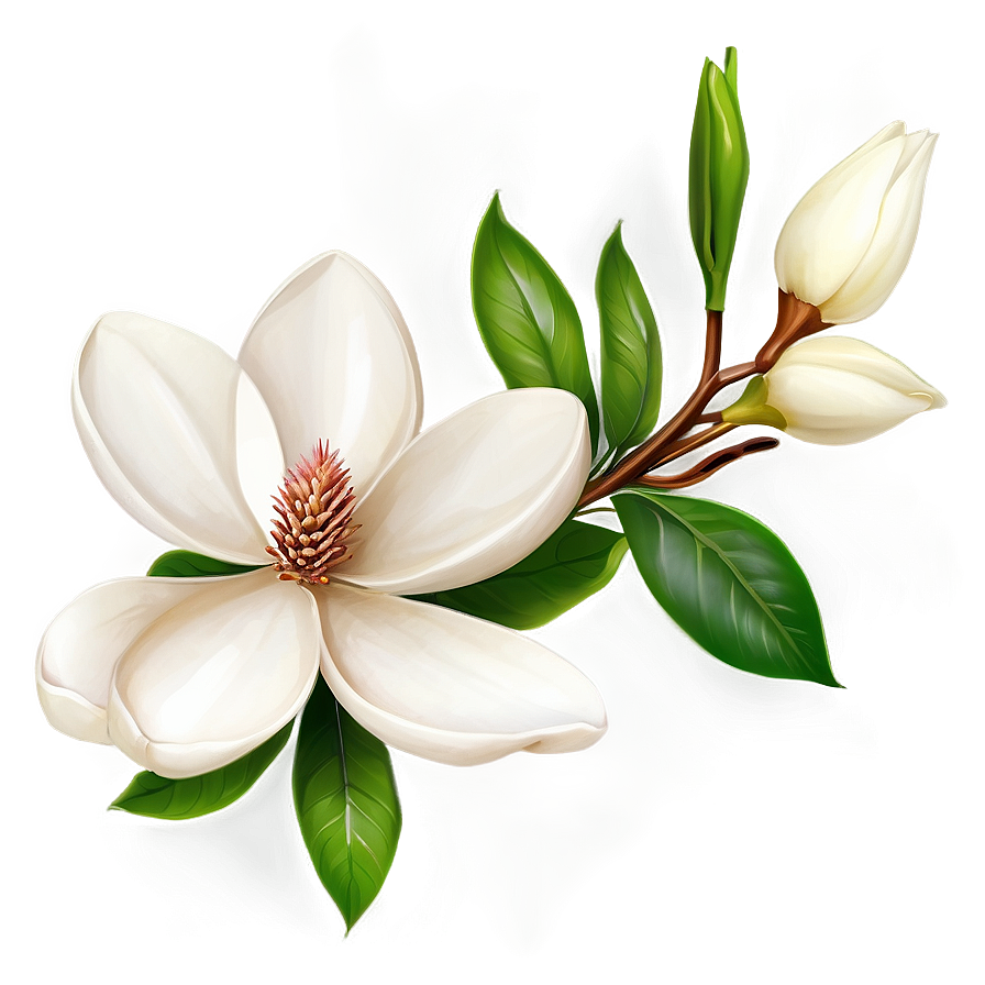 Magnolia Flower Bouquet Png Lkp15