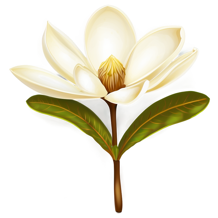 Magnolia Flower Illustration Png Maf11