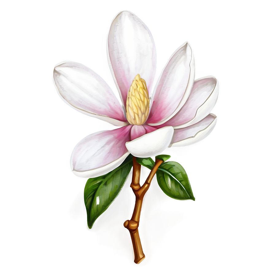 Magnolia Flower Sketch Png Wtj6