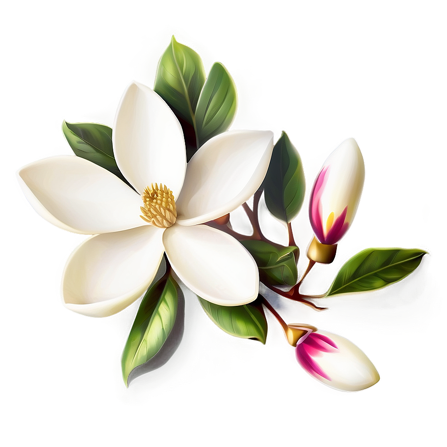 Magnolia Flower Symbol Png Cyh