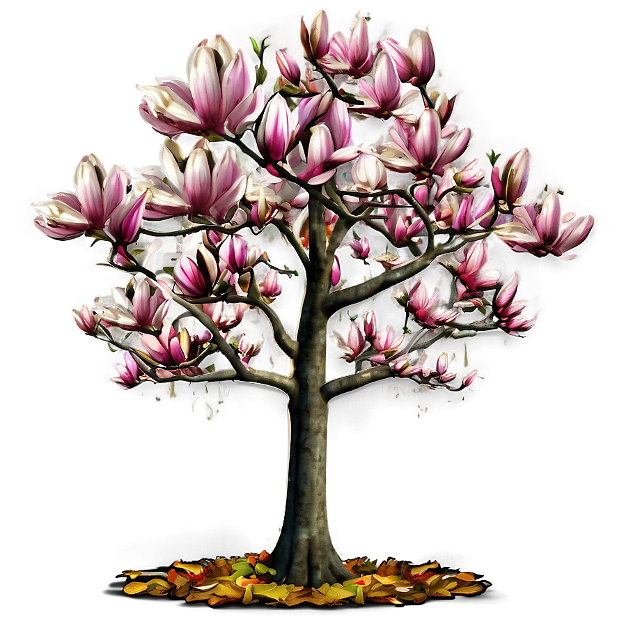 Magnolia Tree In Autumn Png 06212024