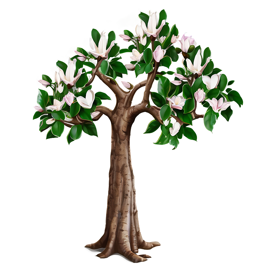 Magnolia Tree With Carved Heart Png 06212024