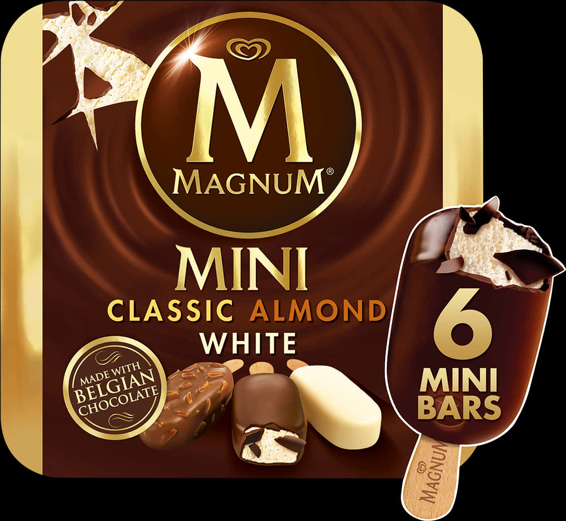 Magnum Mini Classic Almond White Ice Cream Pack
