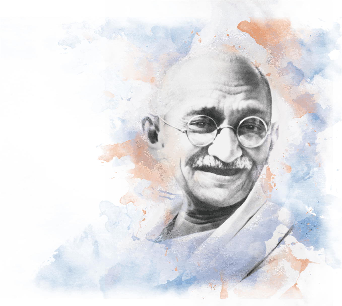 Mahatma Gandhi Abstract Art