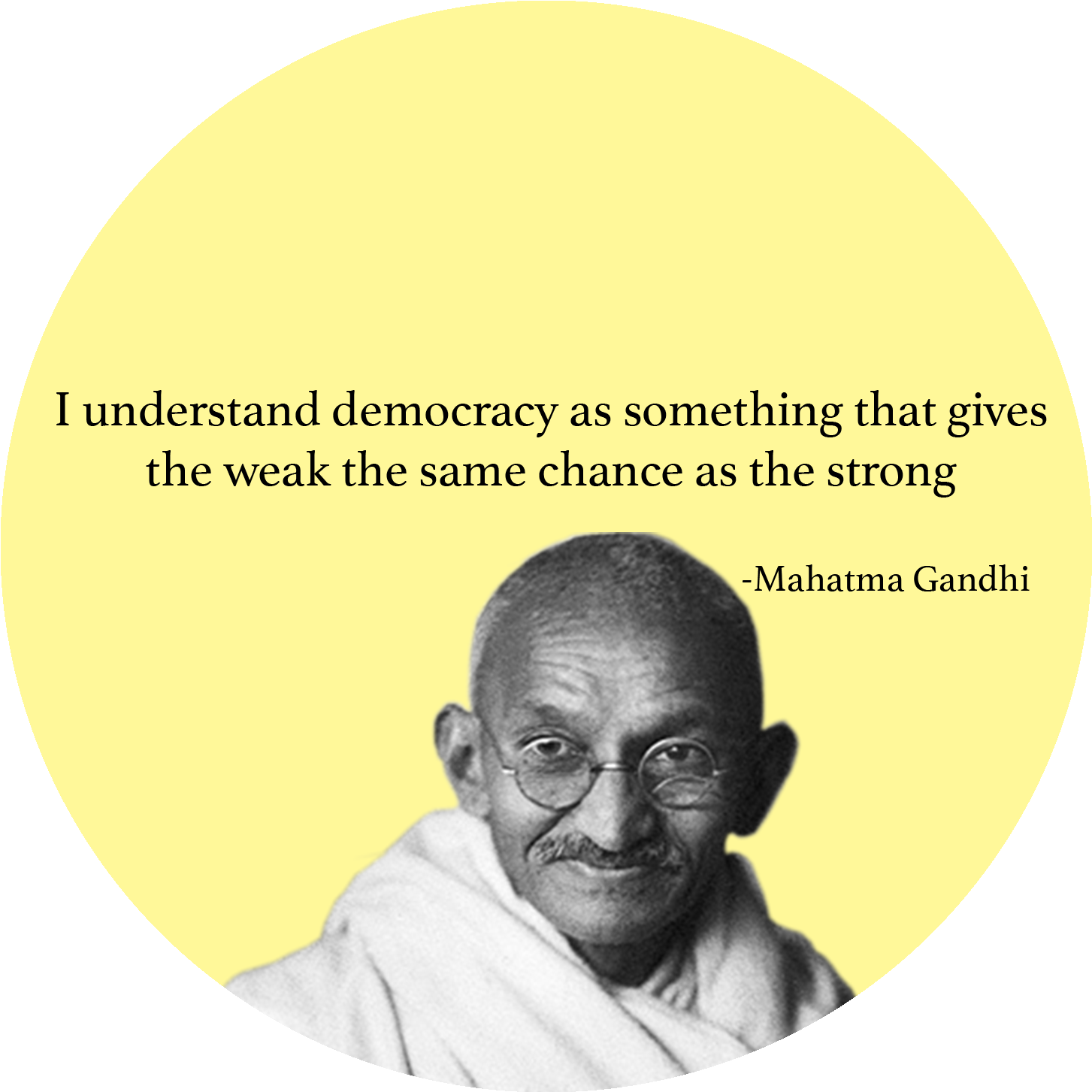 Mahatma Gandhi Democracy Quote