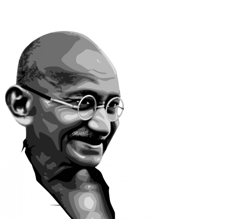 Mahatma Gandhi Iconic Portrait