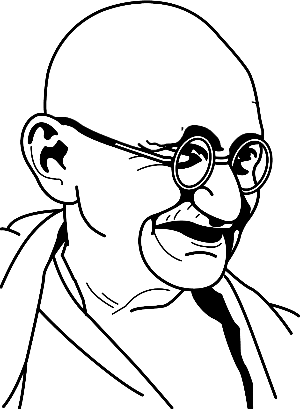 Mahatma Gandhi Iconic Sketch