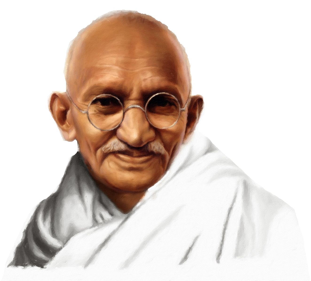 Mahatma Gandhi Portrait Illustration