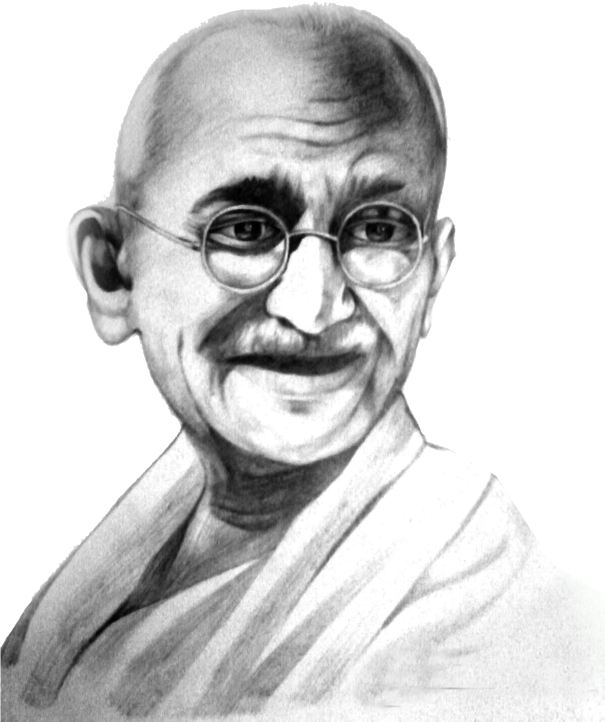 Mahatma Gandhi Portrait Sketch