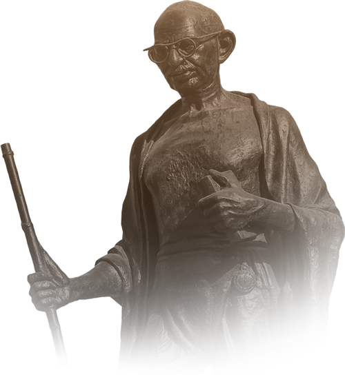Mahatma Gandhi Statue Profile