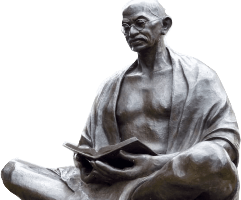 Mahatma Gandhi Statue Reading Book