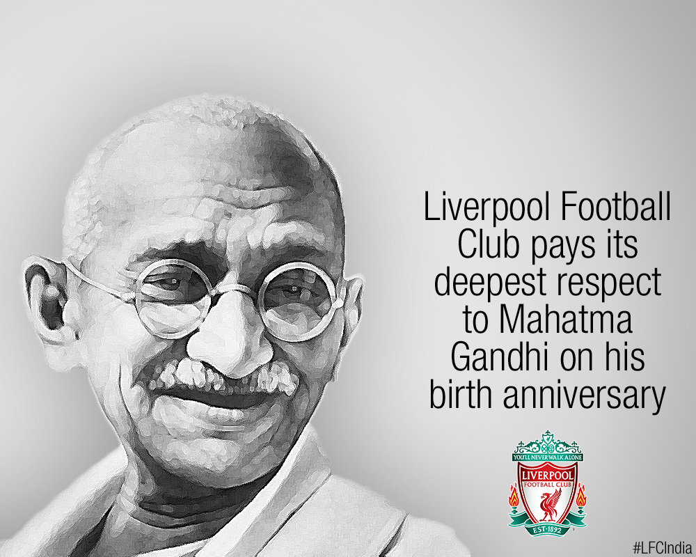 Mahatma Gandhi Tributeby Liverpool F C