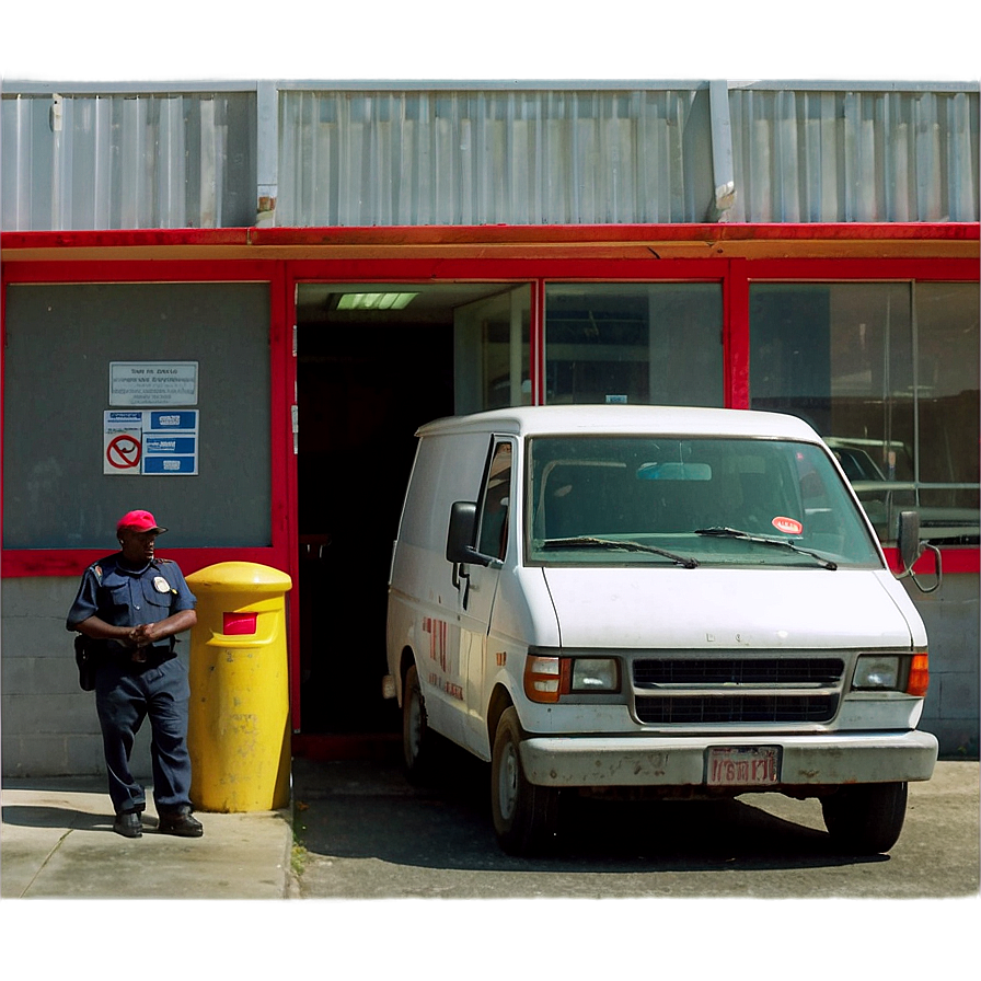 Mail Truck At Post Office Png 80