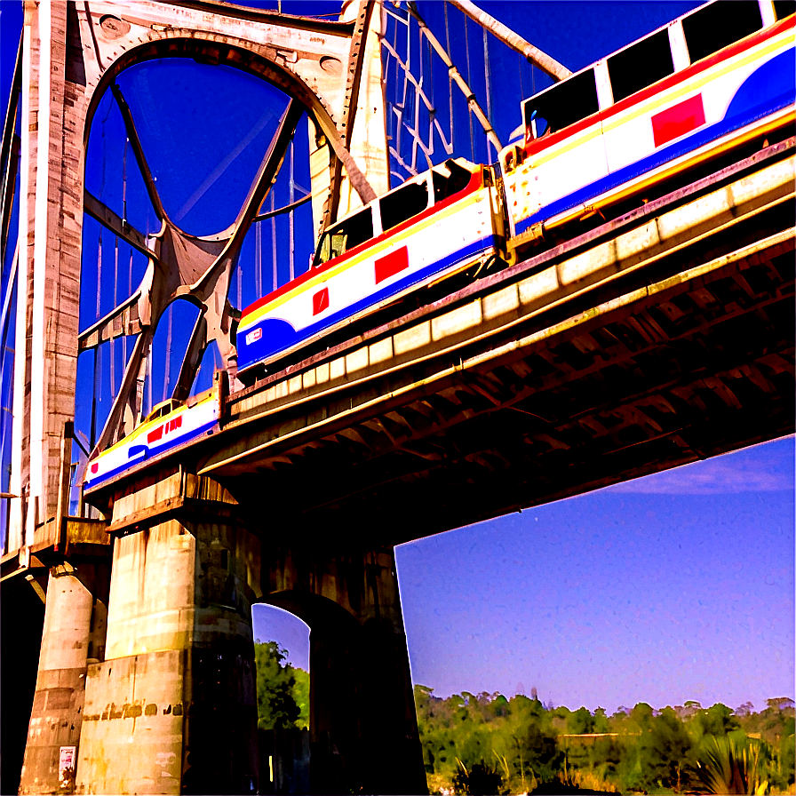 Mail Truck Crossing Bridge Png Gwc79