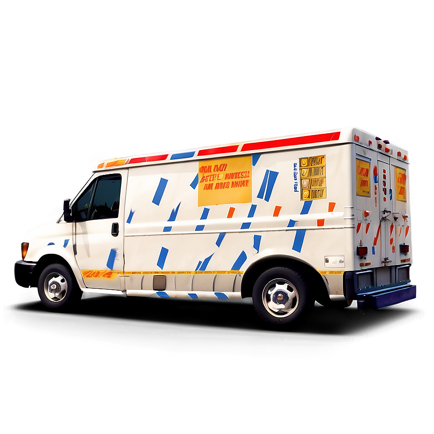 Mail Truck With Parcel Boxes Png Drj50