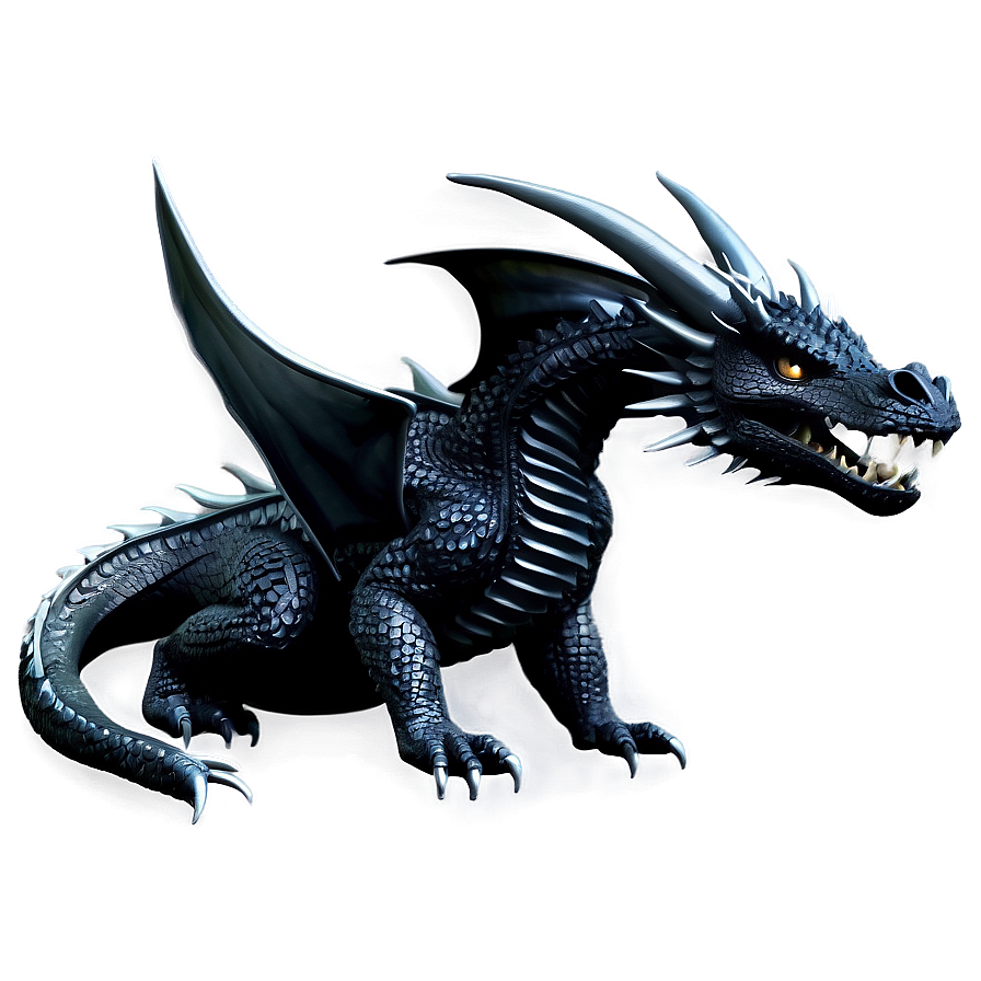 Majestic Black Dragon Png Irl25