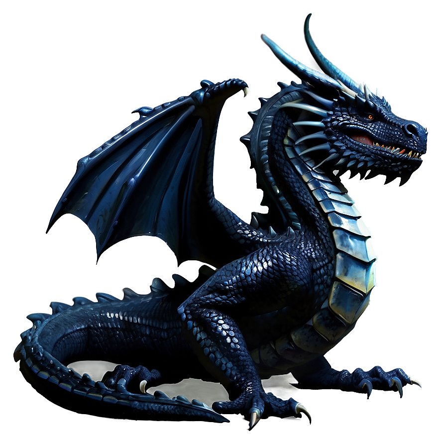 Majestic Black Dragon Png Jsx99