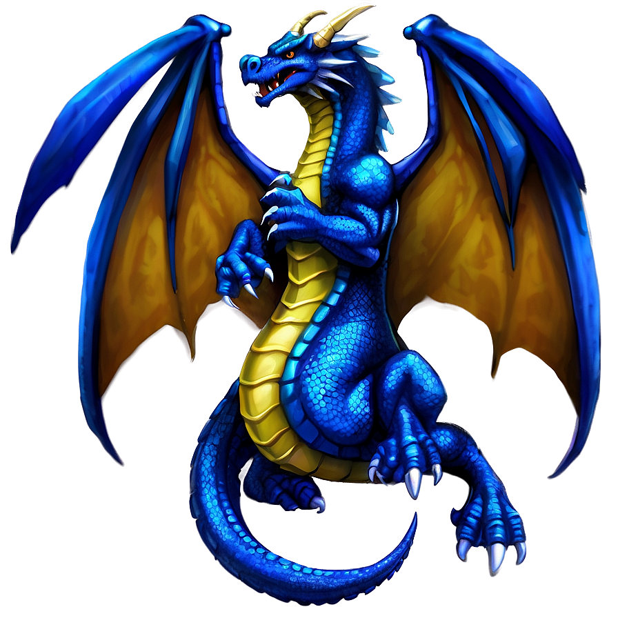 Majestic Blue Dragon Art Png Cle