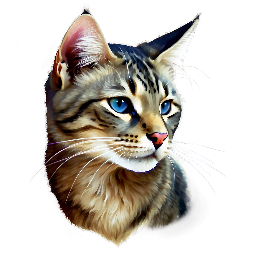 Majestic Cat Head Profile Png 06132024