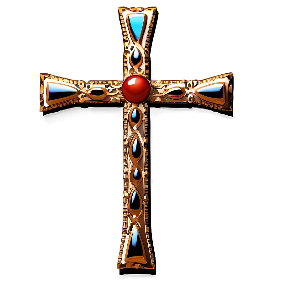 Majestic Catholic Cross Attribute Png 06122024