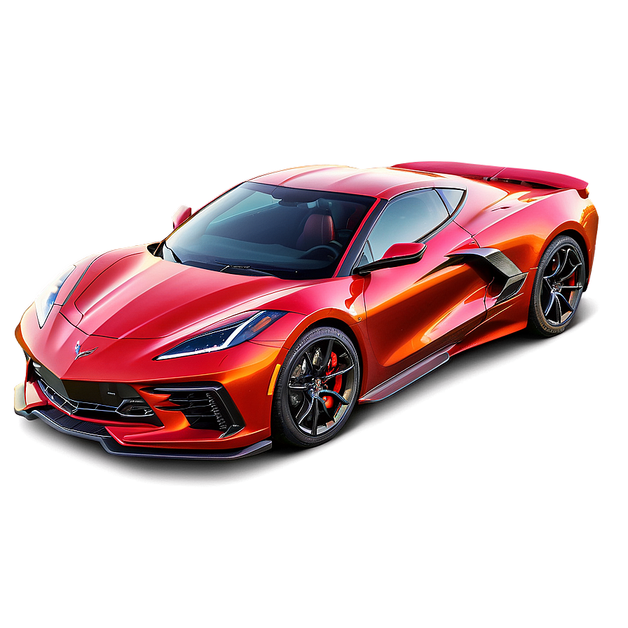 Majestic Corvette C8 Sunset View Png 06252024