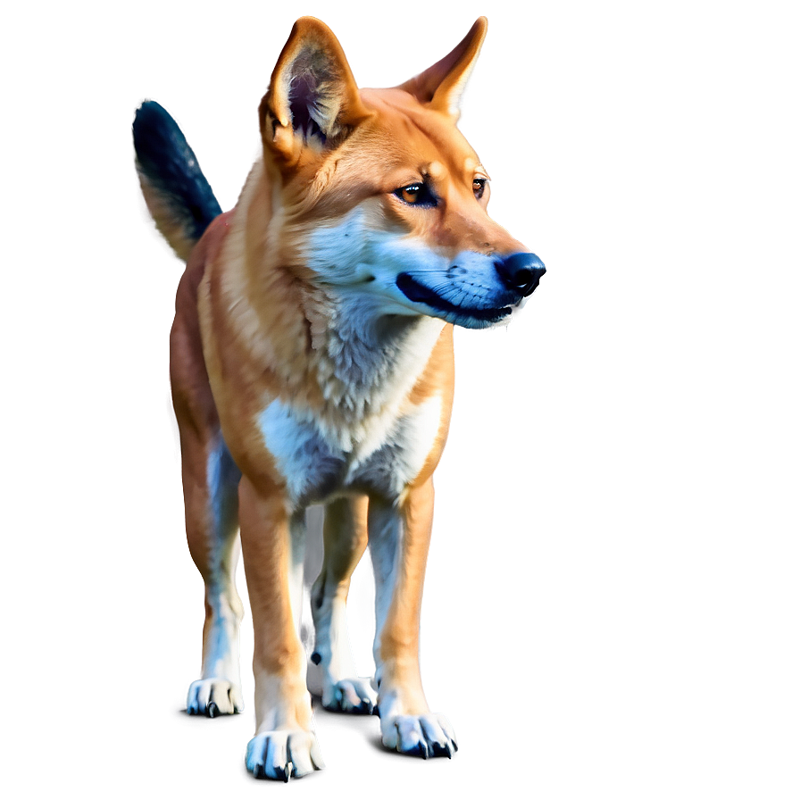 Majestic Dingo Standing Png 06202024