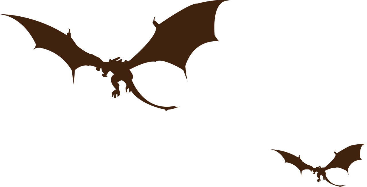 Majestic Dragon Silhouettes