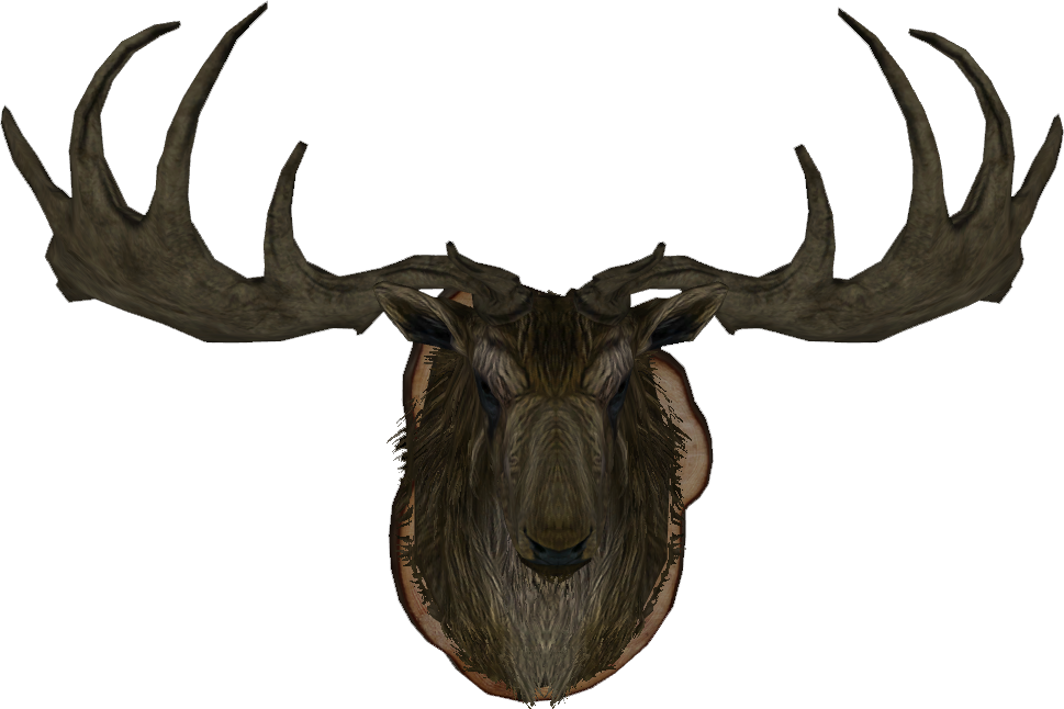Majestic Elk Antlers Illustration
