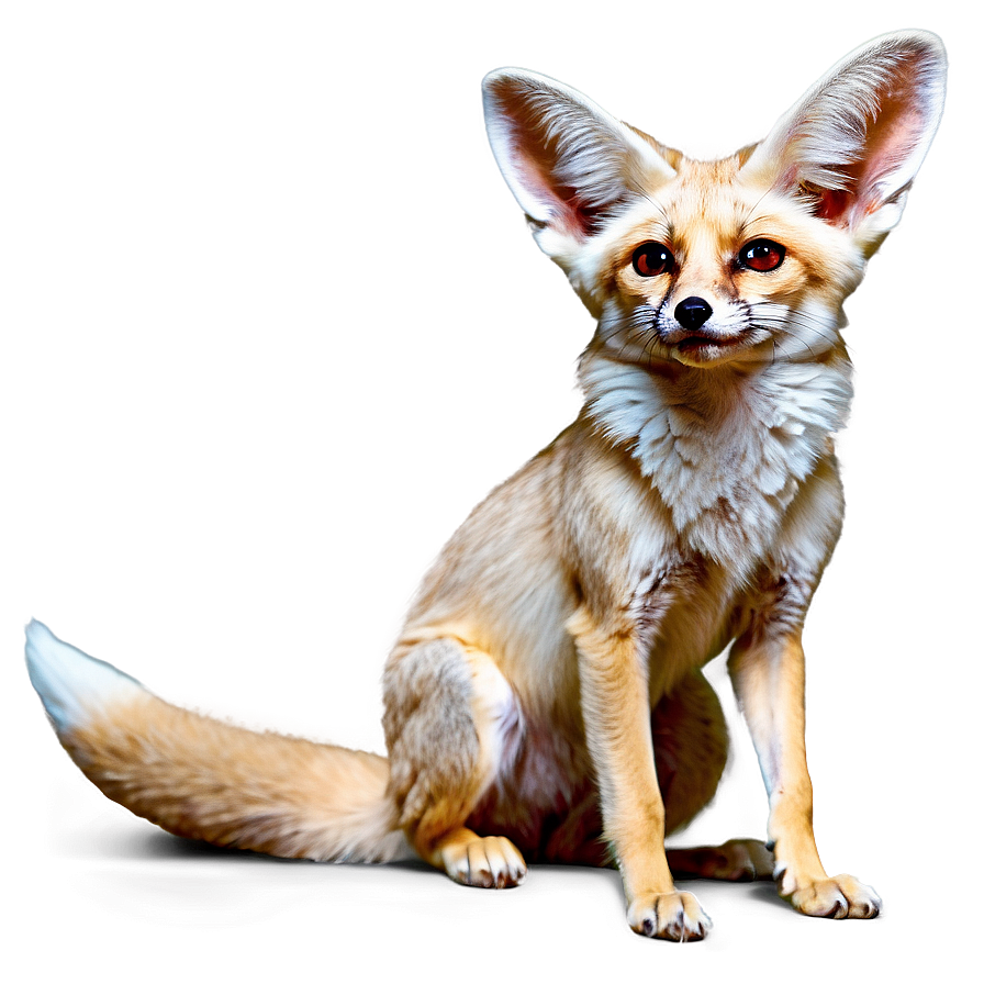 Majestic Fennec Fox Standing Png 06262024