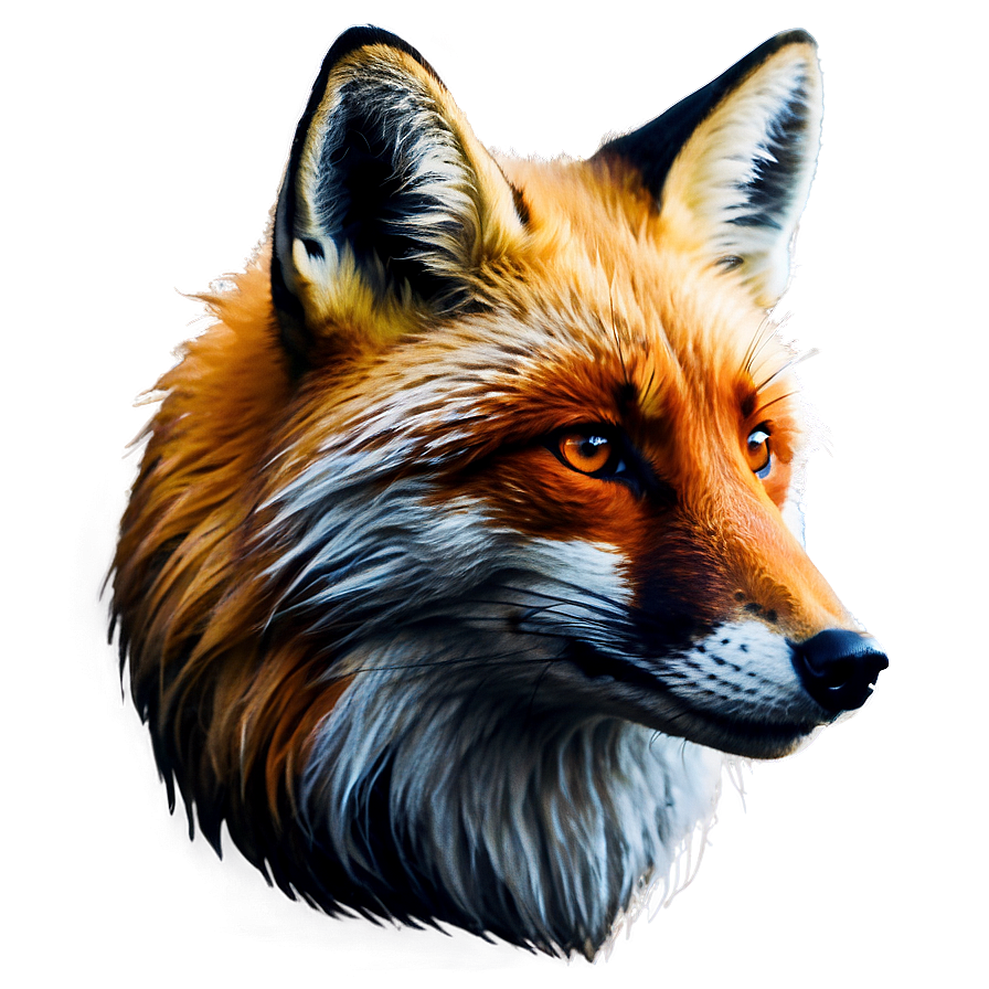 Majestic Fox Portrait Png 05062024