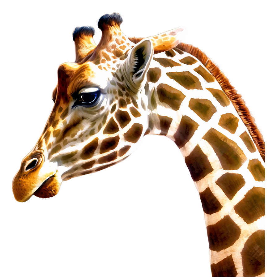 Majestic Giraffe Head Png 05062024