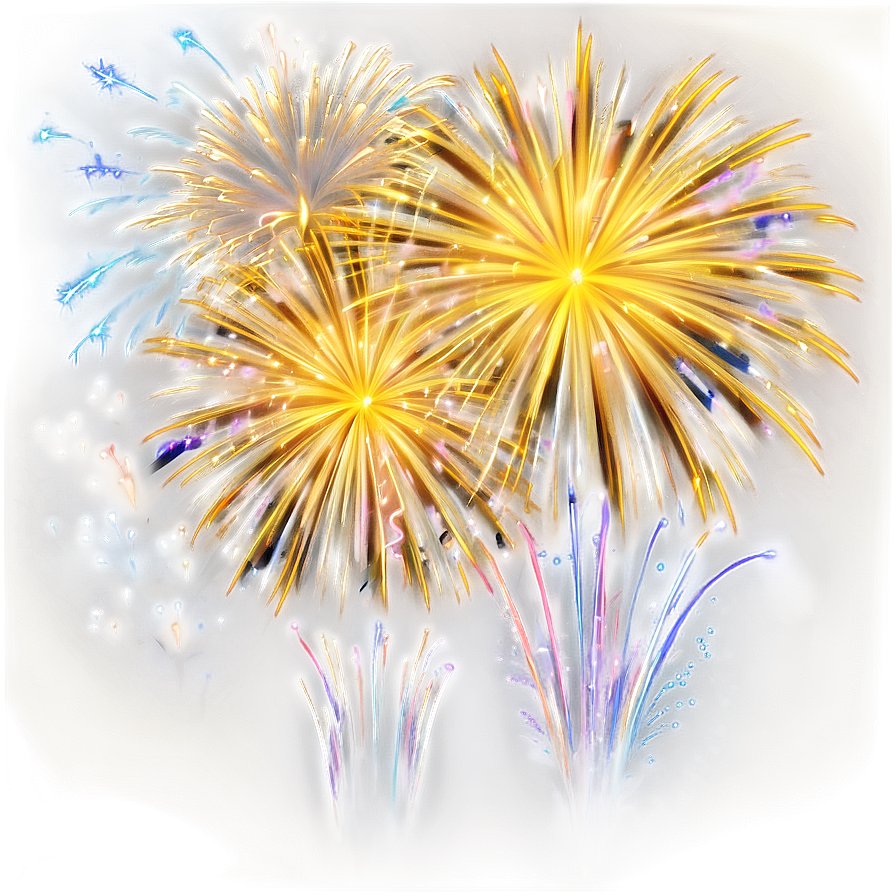 Majestic Gold Fireworks Png Eoh97