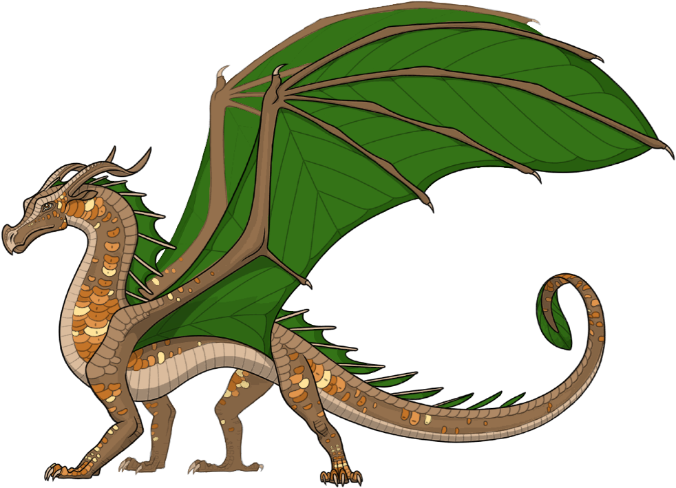 Majestic Green Winged Dragon