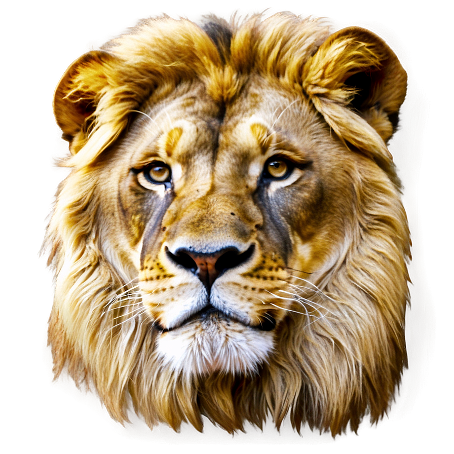 Majestic Lion Portrait Png Nro49