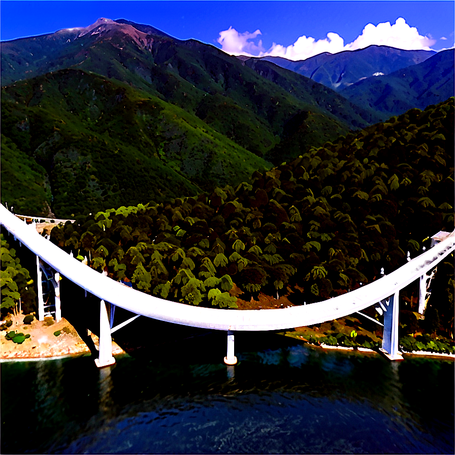 Majestic Mountain Bridge Png Vyd