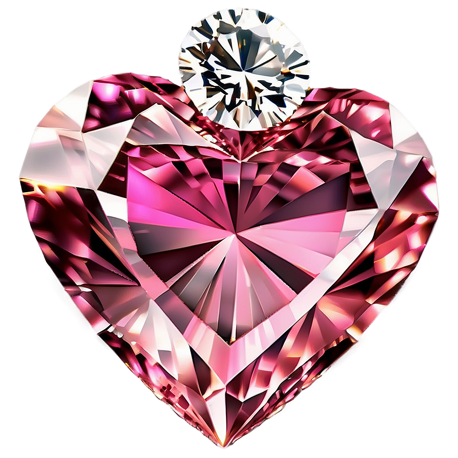 Majestic Pink Heart Diamond Png Rmd24