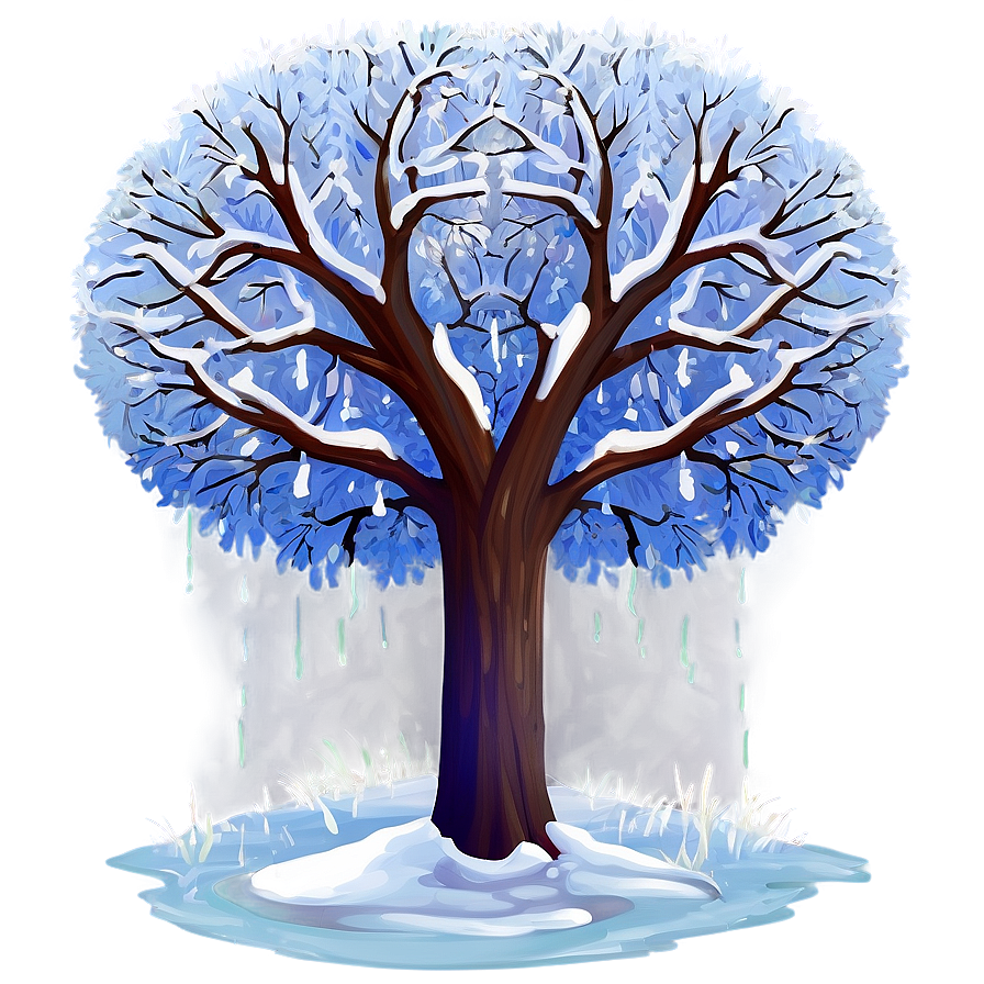 Majestic Snow Tree Png Sqv