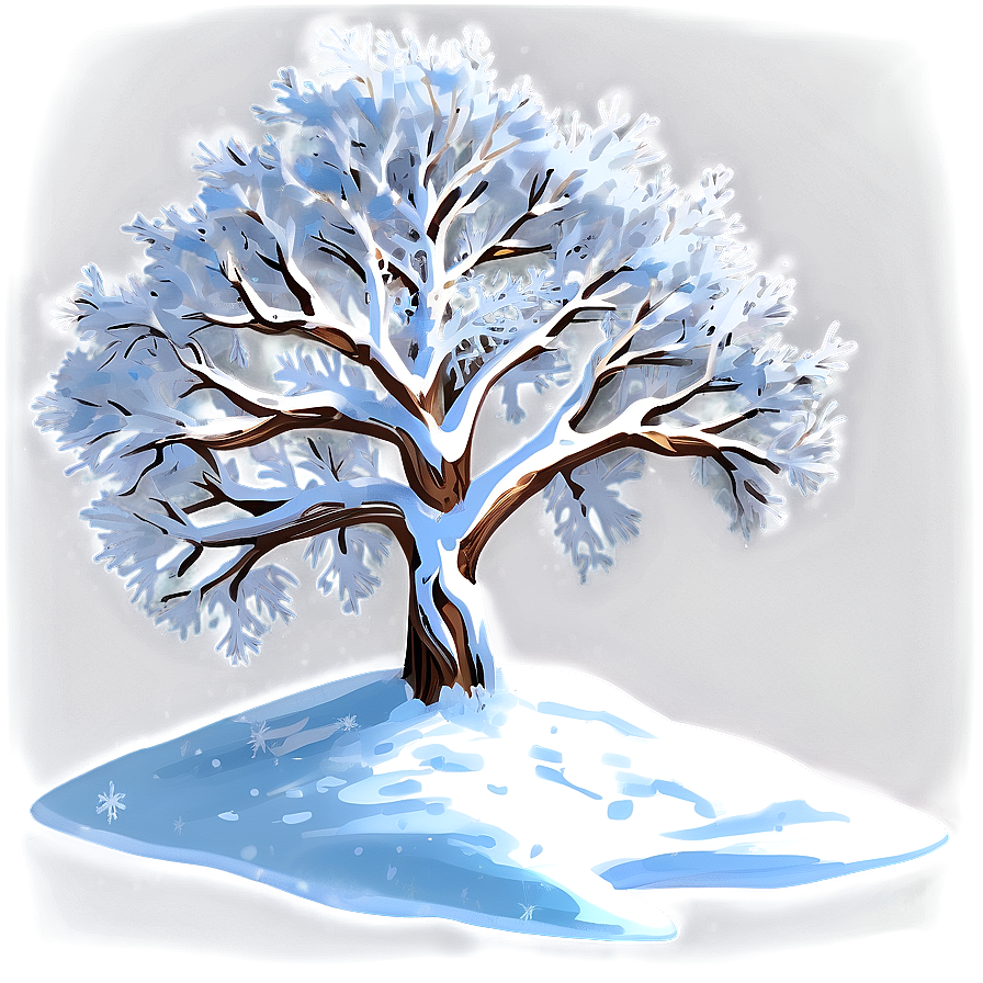 Majestic Snowy Tree Png 20