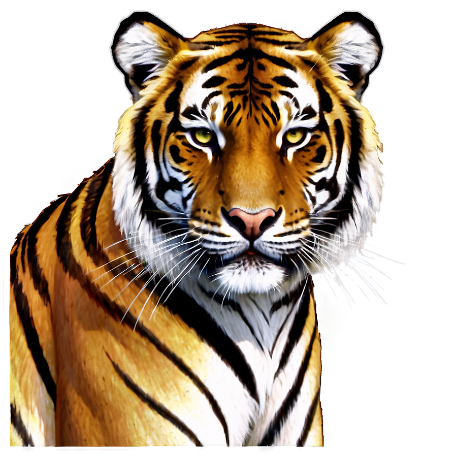 Majestic Tiger Portrait Png Ihp